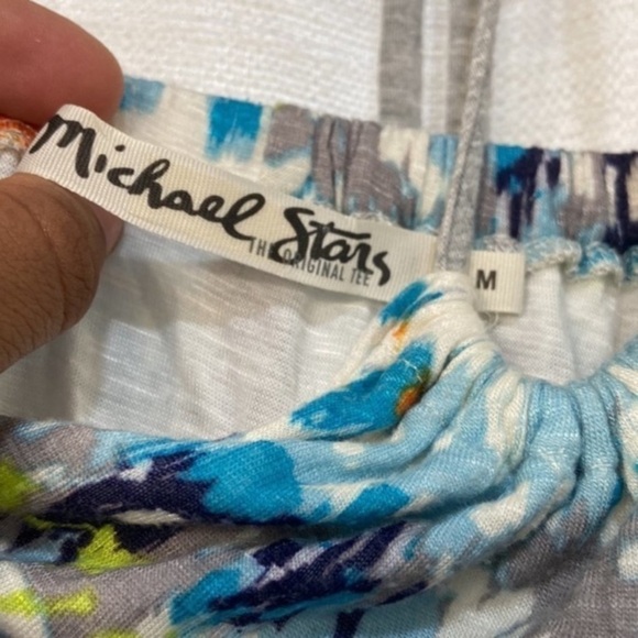 Michael Stars Knit Oyster Kaleidoscope Halter Maxi Dress | Sz M - Picture 2 of 7